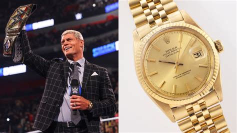 triple h rolex|After Becoming WWE Champion, Cody Rhodes Received an .